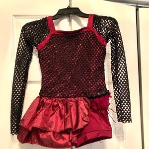 Red and black bad apples costume